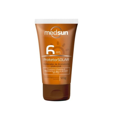 Medsun Protetor Solar FPS6 Acelerador de Bronzeado