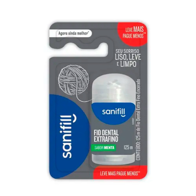 Sanifill Fio Dental 125m Leva Mais Pague Menos