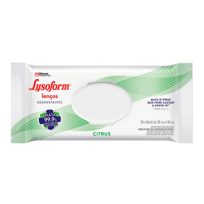 Lysoform Lenço Umedecido Desinfetante 36 Unid.