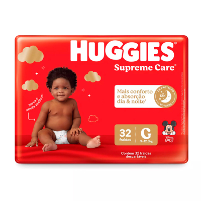 Huggies Fraldas Supreme Care Mega