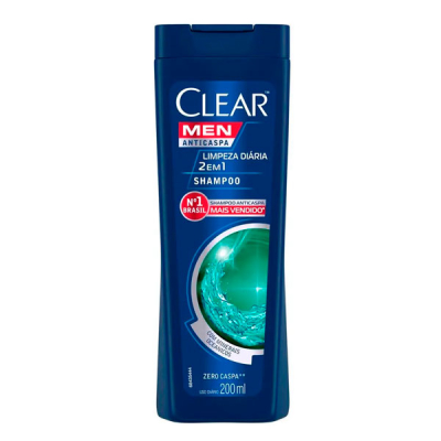 Clear Shampoo Anticaspa Men 200ml