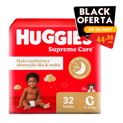 Huggies Fraldas Supreme Care Mega