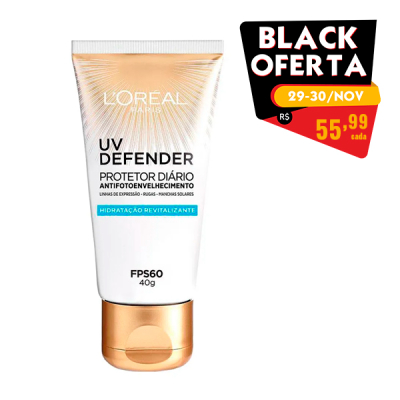 L'Oréal Paris Protetor Solar FPS 60 UV Defender