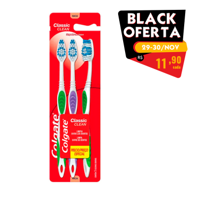 Colgate Escova Dental Classic Clean Macia