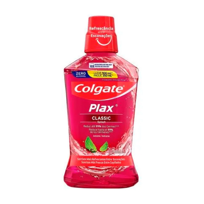 Colgate Plax Enxaguante Bucal Leve 500 Pague 350ml