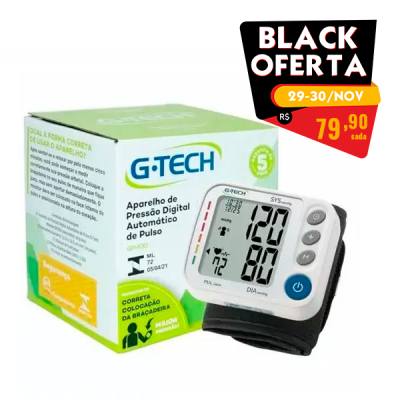 G-Tech Aparelho de Pressão Digital de Pulso GP400