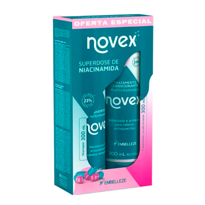 Kit Novex Shampoo + Condicionador 300ml