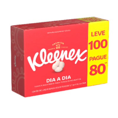 Kleenex Lenço de Papel Dia a Dia