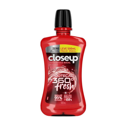 Closeup 360 Antisséptico Bucal Leve 500ml Pague 350ml