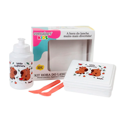 Babygo Kit Hora do Lanche Capivara