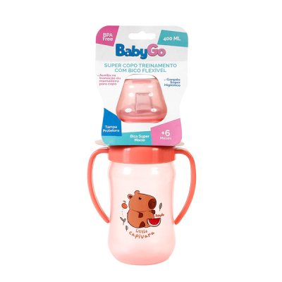 Babygo Copo com Tampa Alça Capivara