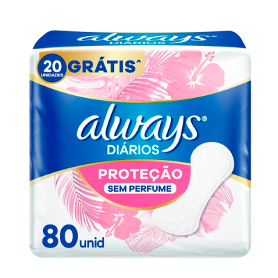 Always Absorvente Sem Perfume