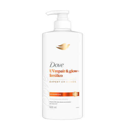 Dove Shampoo UV Repair & Glow + Ferúlico