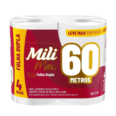 Mili Papel Higiênico Max Folha Dupla